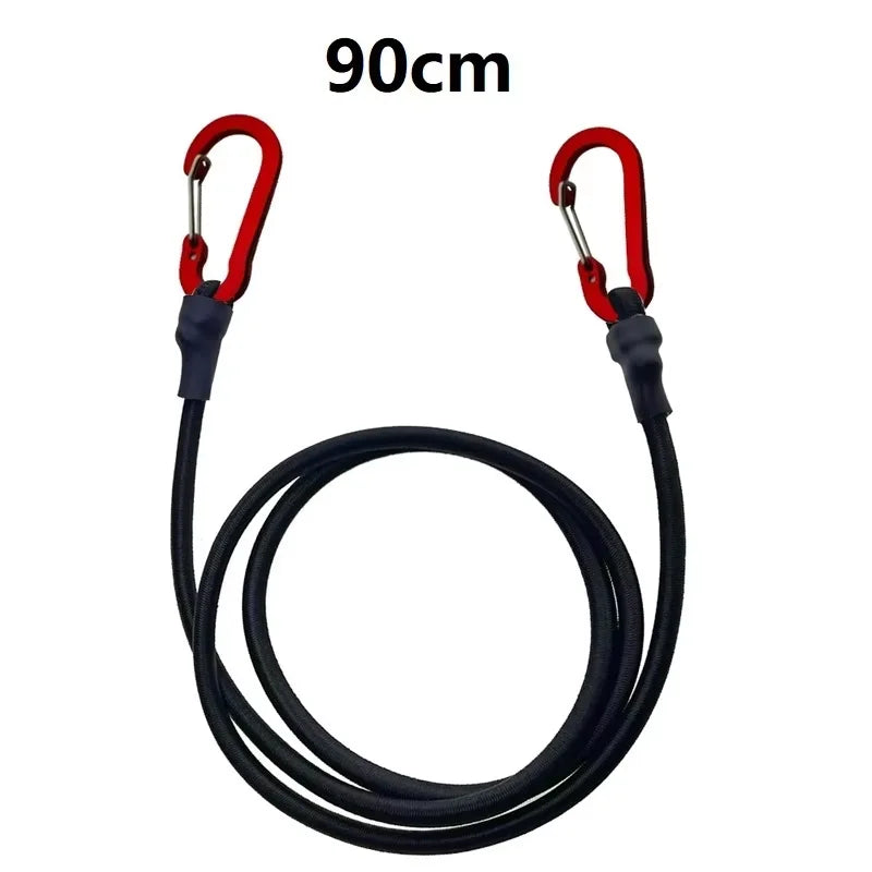 Trail Gear Accessories: Heavy Duty Bungee Cord, Elastic Tie Strap String Carabiner Hooks / Rungear