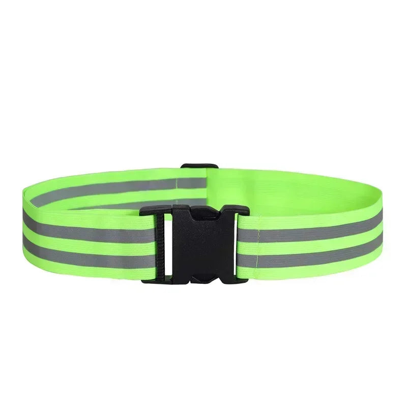 Elastic High Visible Adjustable Reflective Waistband Belt for Running Cycling Sport Night Safety Kid Men Women