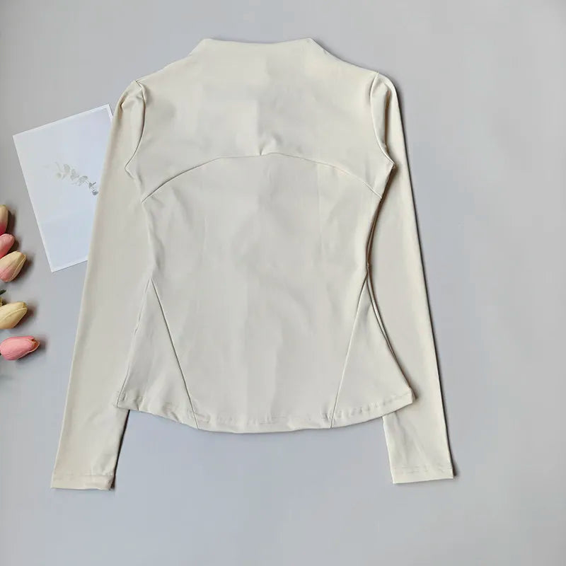 Women's Running Apparel: Breathable, Quick Dry, Slim Fit, Long Sleeved Workout Jacket Top / Rungear