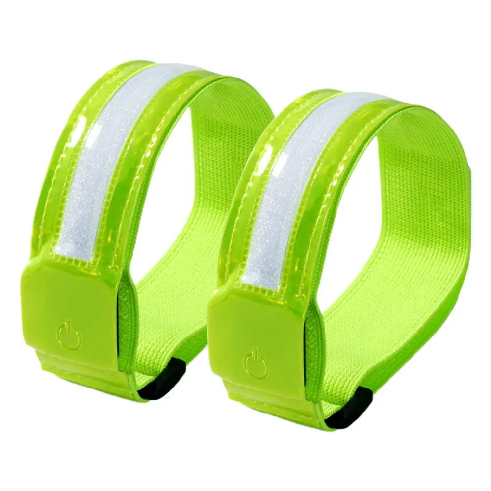 LED Reflective Armband Safety Strap High Visibility Band Running Cycling Hiking Outdoor Sports