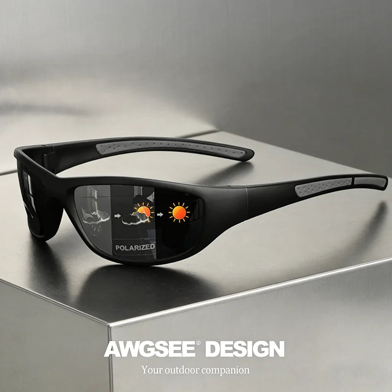 Sunglasses Running Gear: Unisex, Polarized TAC Lens, Anti Glare, Soft Silicone, Non-Slip, Temple Outdoor Eyewear UV400 / Rungear