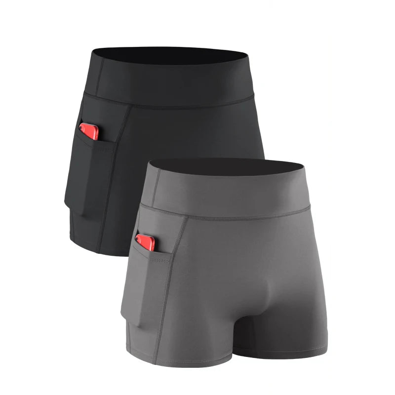 Men's Quick Dry Apparel: Solid Colour, Breathable, Moisture Wicking, Athletic Boxer Briefs for Running, Workout Fitness / Rungear