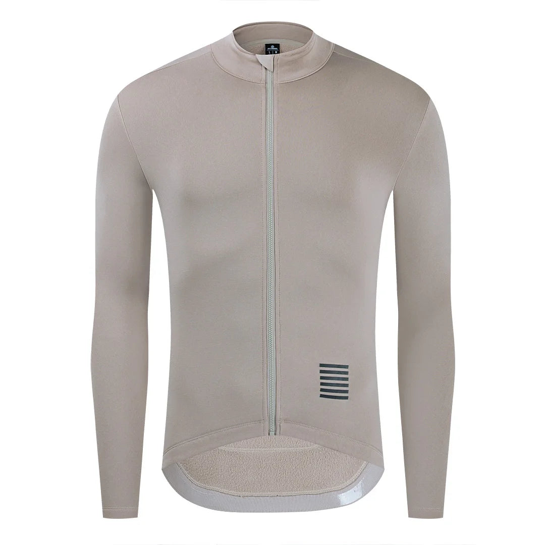 Winter Men's Apparel: YKYWBIKE Warm Long Sleeved, Thermal Fleece Lined Jacket For Winter And Autumn / Rungear