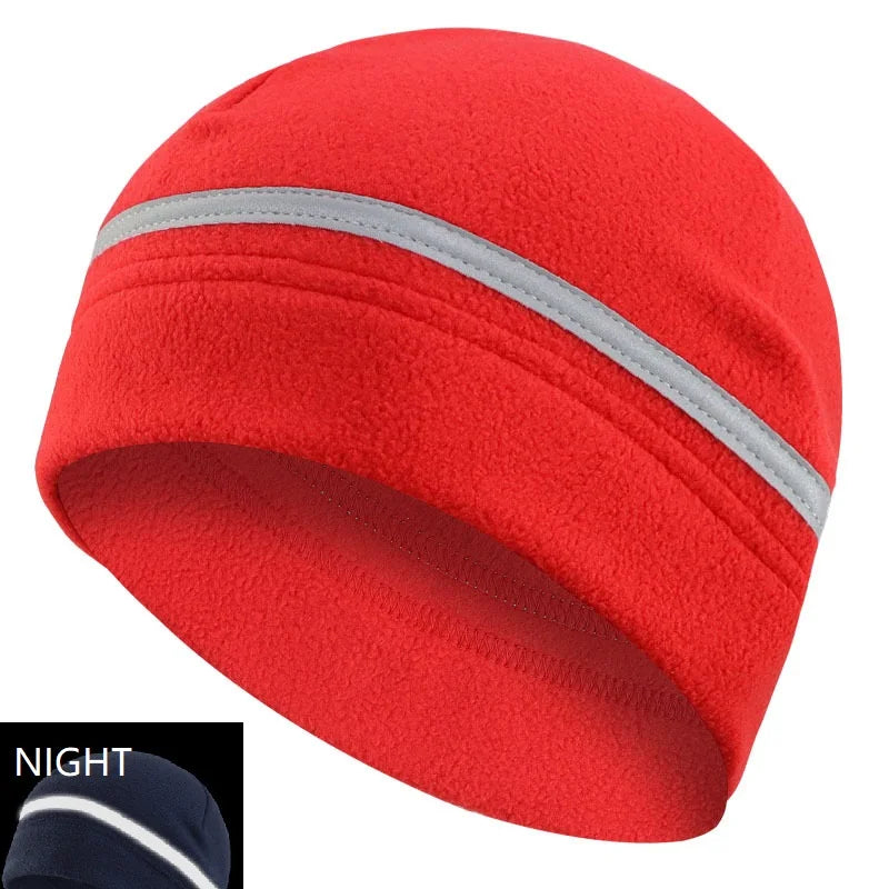 Reflective Hat Gear: High Visibility Safety Beanie, Reflective Knit, Ribbed Warm Winter Hats for Night Running, Hiking, Cycling / Rungear