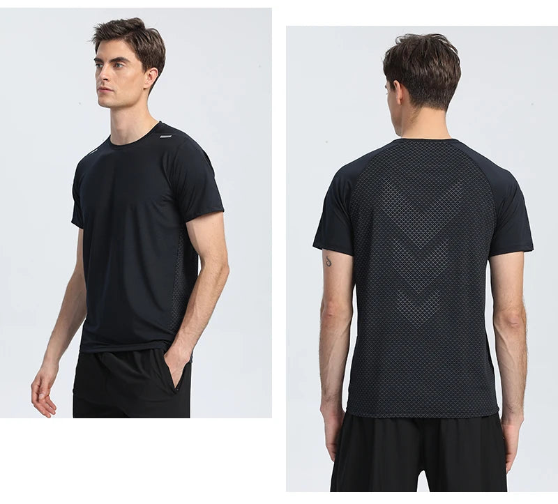 Men's Running Apparel: Quick-Dry, Breathable, Fitness Sports Training Shirt / Rungear