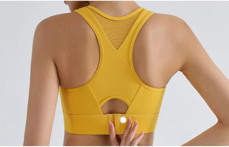 Women's Running Clothing: High Impact Full Support Adjustable Push Up Sports Bra Up To 3XL / Rungear