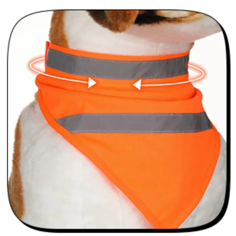 Dog Gear Accessories: Reflective, High Visibility Triangle Scarf, Suitable for Small and Medium-Sized Dogs / Rungear