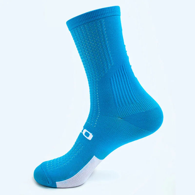 Compression Sock Apparel: 1 PR Men's Knee-High Sports Compression Socks Cycling, Hiking, Running, All Sports / Rungear