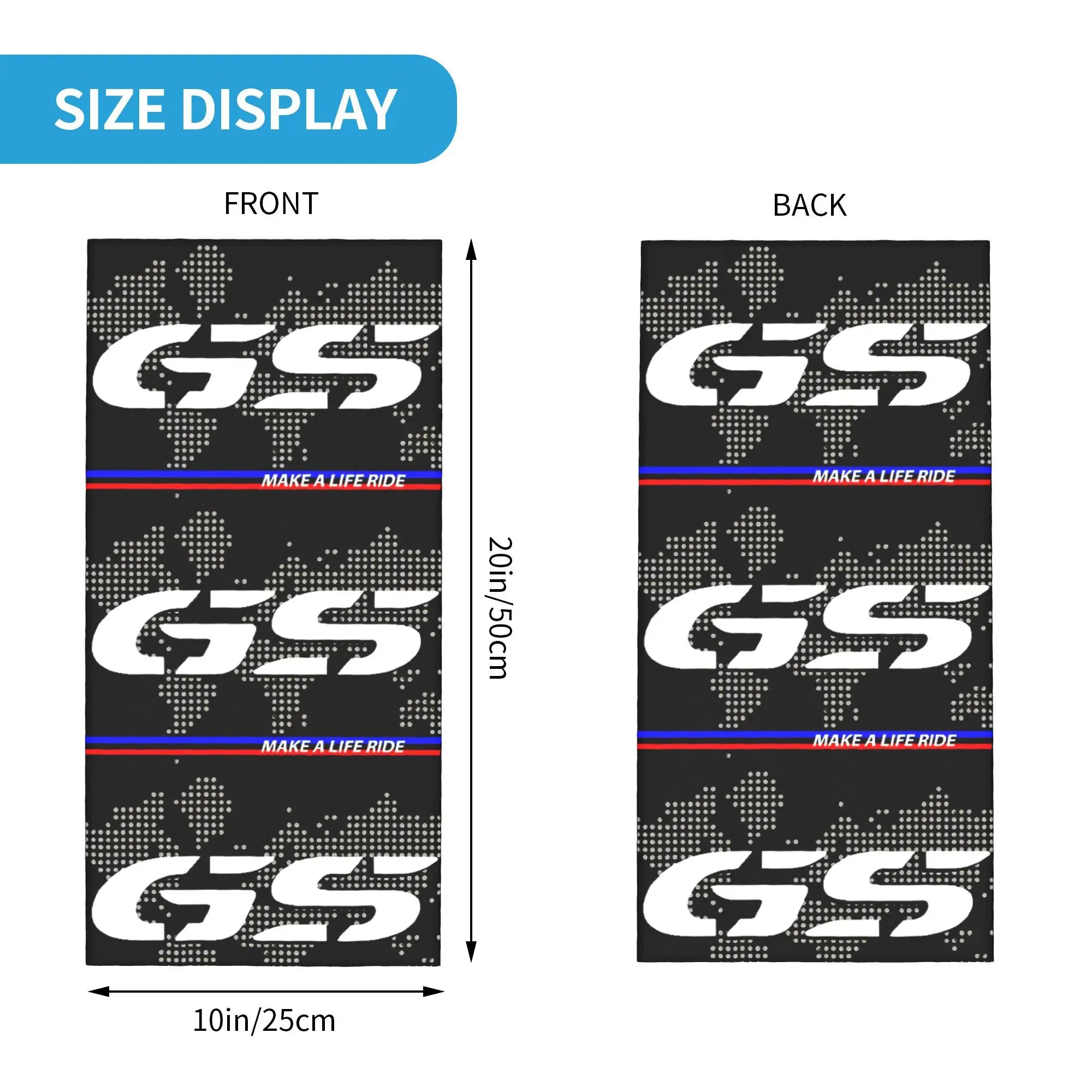 Winter Hat Accessories: Unisex, Warm, Custom GS Bandana Neck Gaiter for Ski Hunting / Rungear