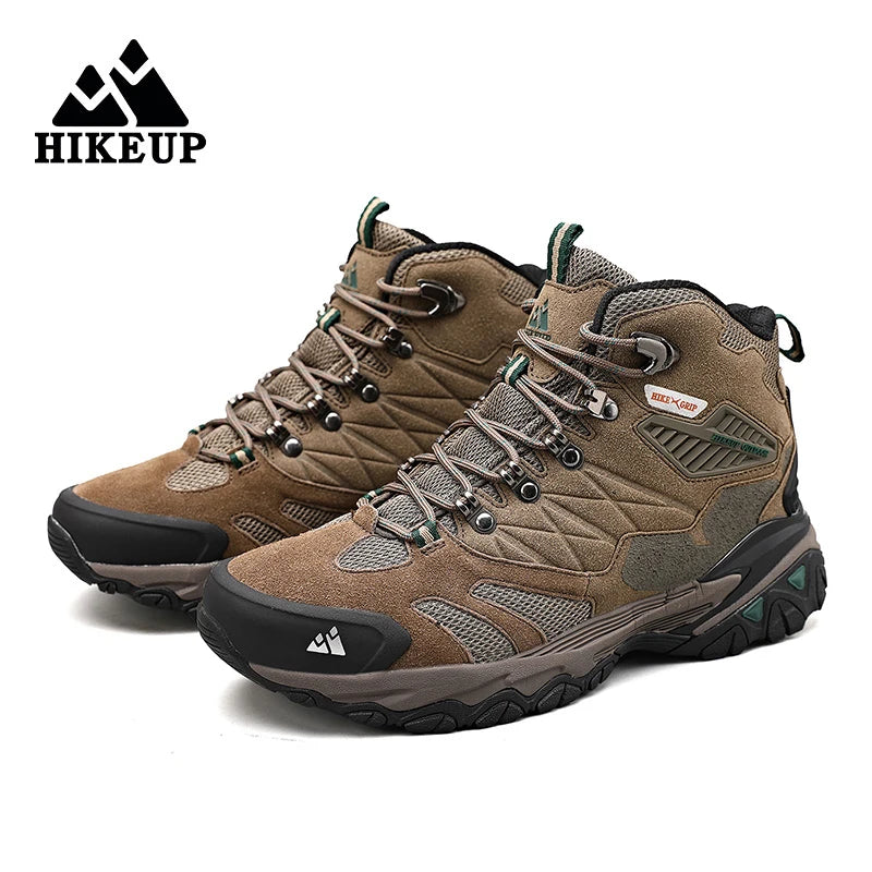 Men's Hiking Shoes: Winter Resistant, Suede, High-Top Hiking Boots / Rungear