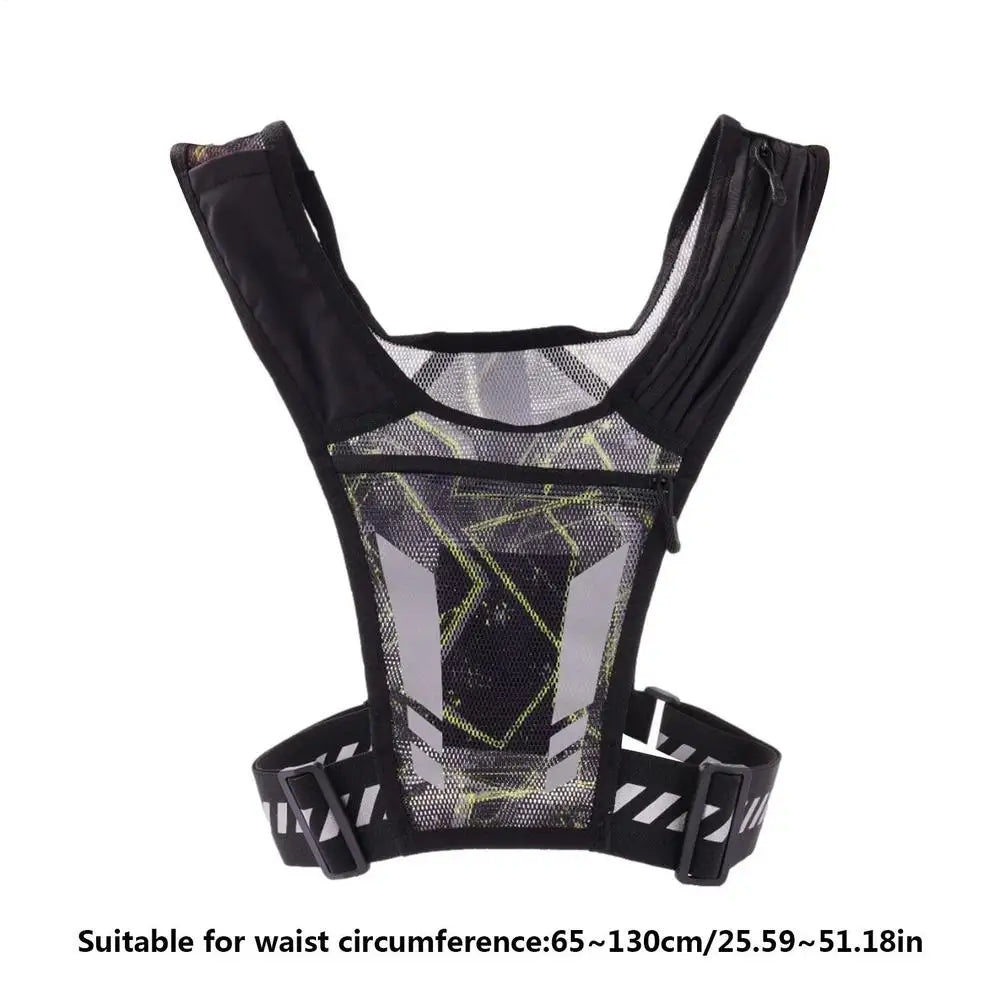Trail Lightweight Gear: Reflective, Ultra-Light, Breathable, Outdoor Trail Running Backpack Fitness Vest / Rungear