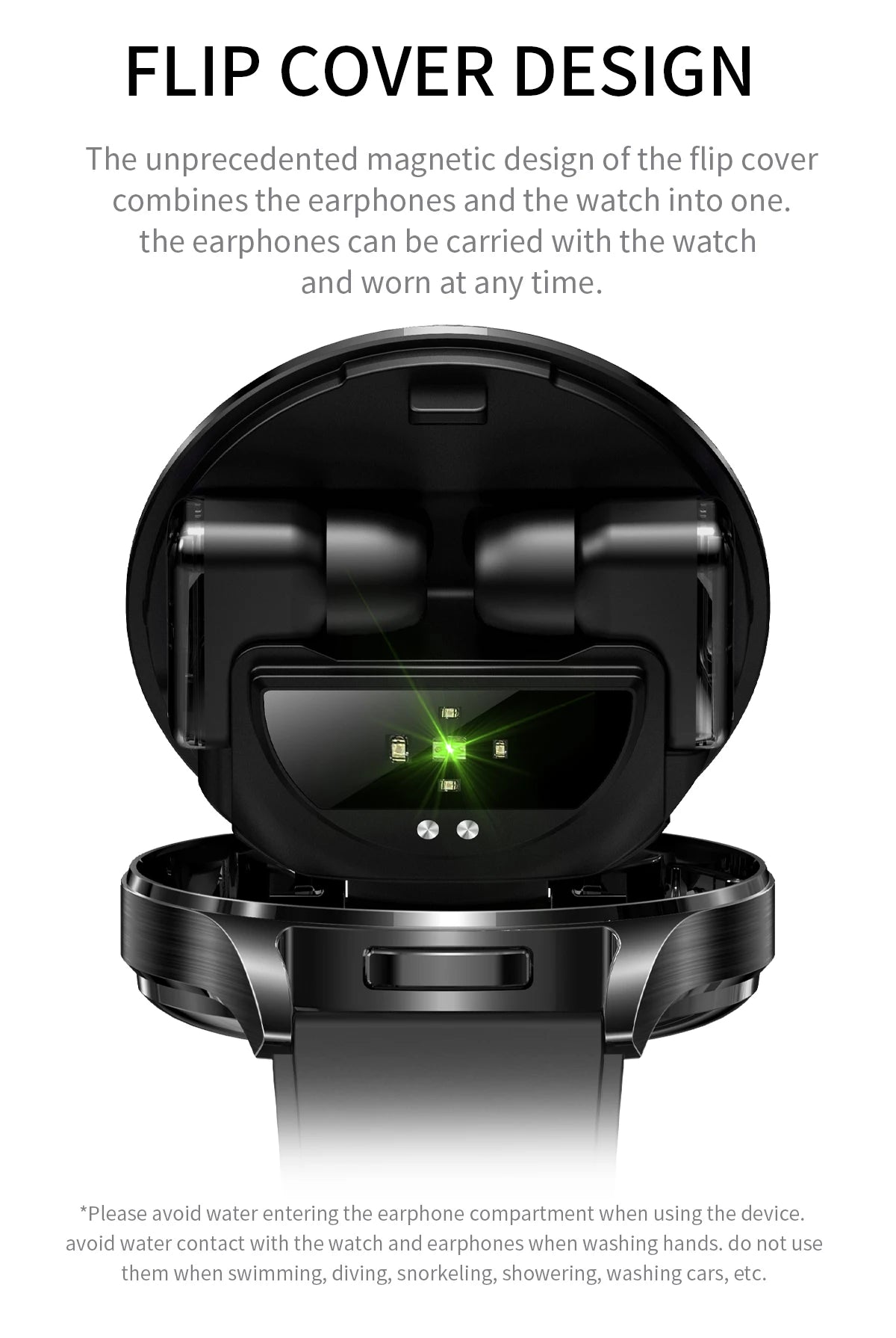 Running Tech Gear: New TWS 2-in-1 Bluetooth Smart Watch With Earphones HIFI 9D For Android iOS / Rungear