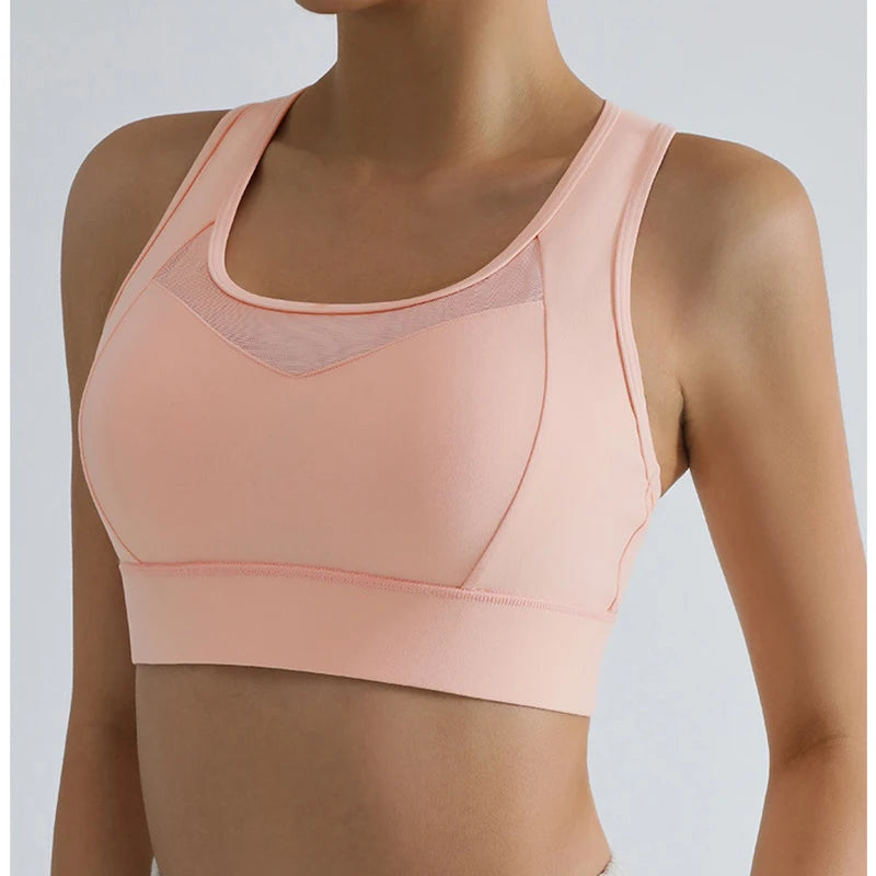 Women's Running Clothing: High Impact Full Support Adjustable Push Up Sports Bra Up To 3XL / Rungear