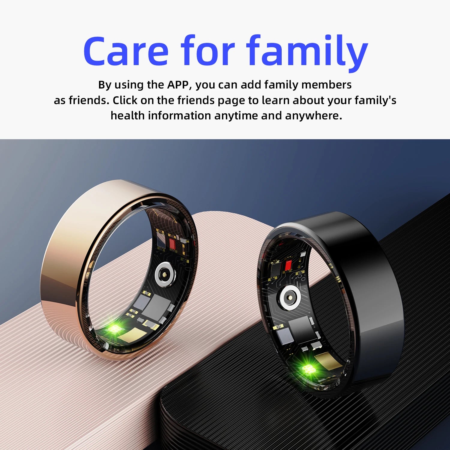 NEW Unisex Xiaomi Mulitifunctional Waterproof Smart Ring with Health Monitor, Sleep Monitor