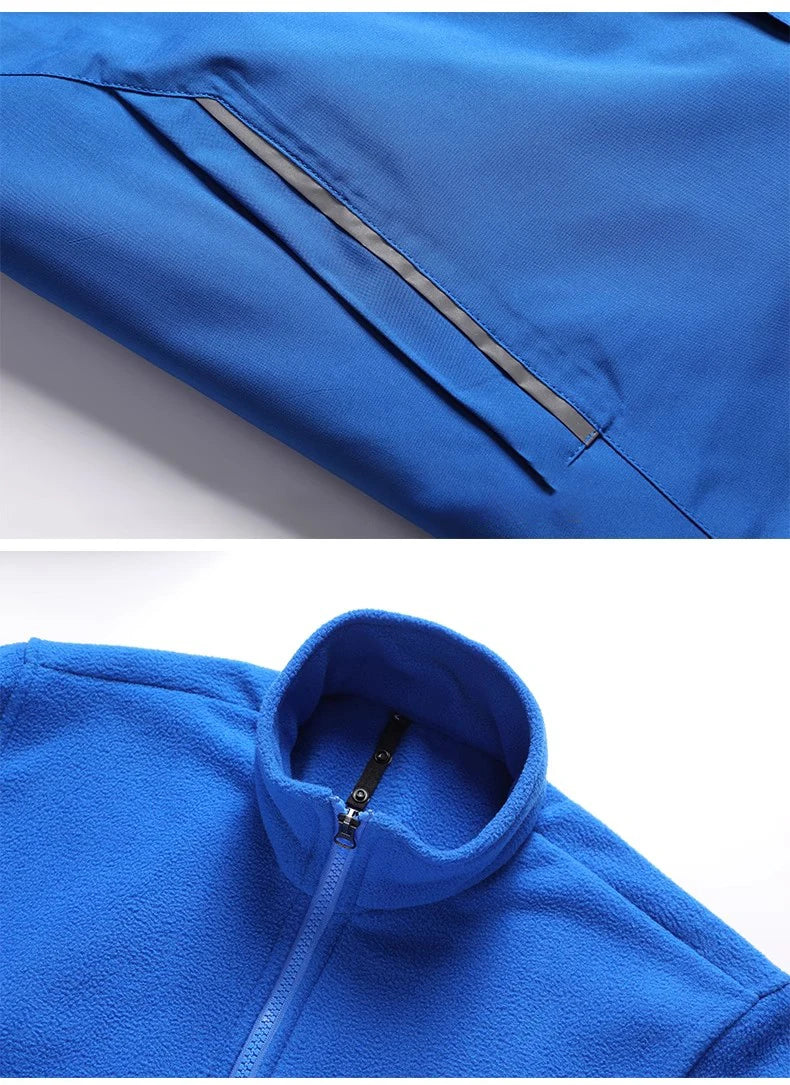 Plus Size High Visibility Waterproof Windproof Safety Jacket Reflective with Detachable Liner