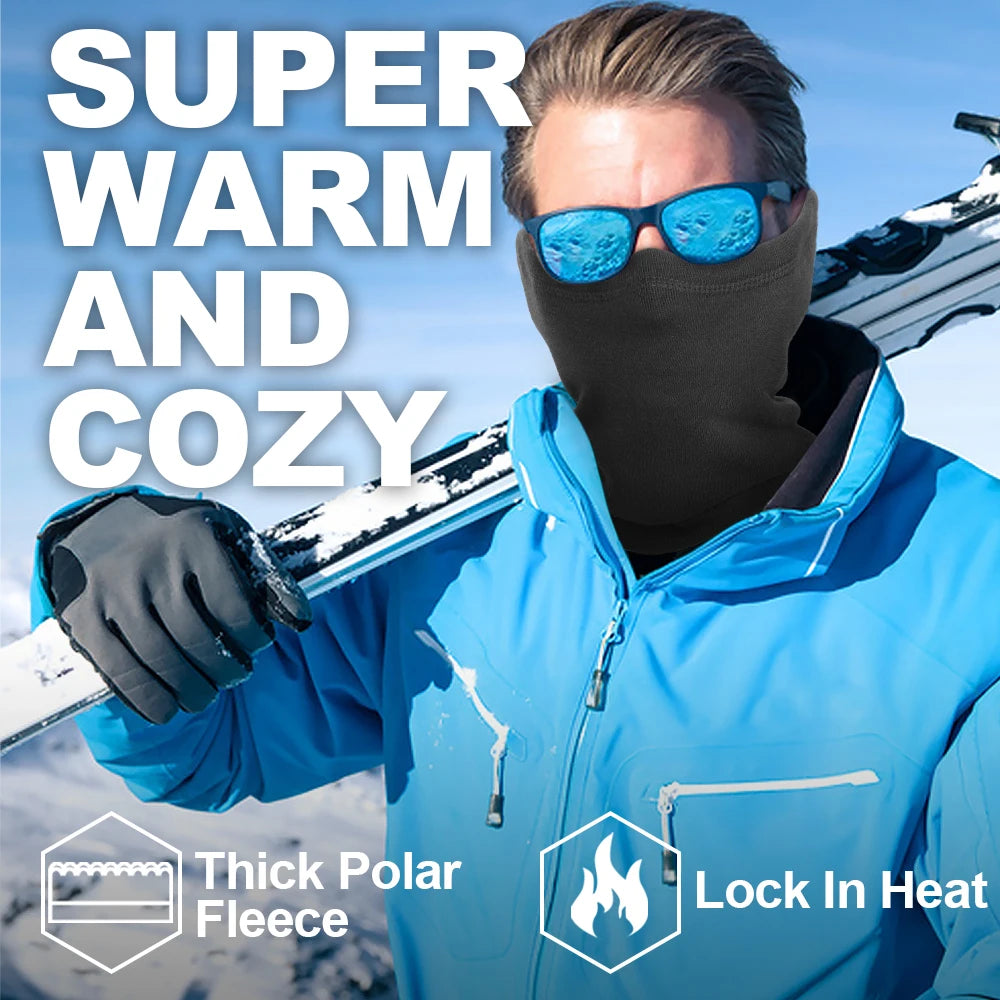 Winter Hat Gear: Unisex, Windproof, Half-Face Neck Gaiter Sports Mask for Cycling, Hiking, Running, Outdoor Sports / Rungear