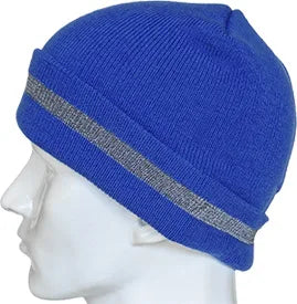 Reflective Hat Gear: High Visibility Safety Beanie, Reflective Knit, Ribbed Warm Winter Hats for Night Running, Hiking, Cycling / Rungear