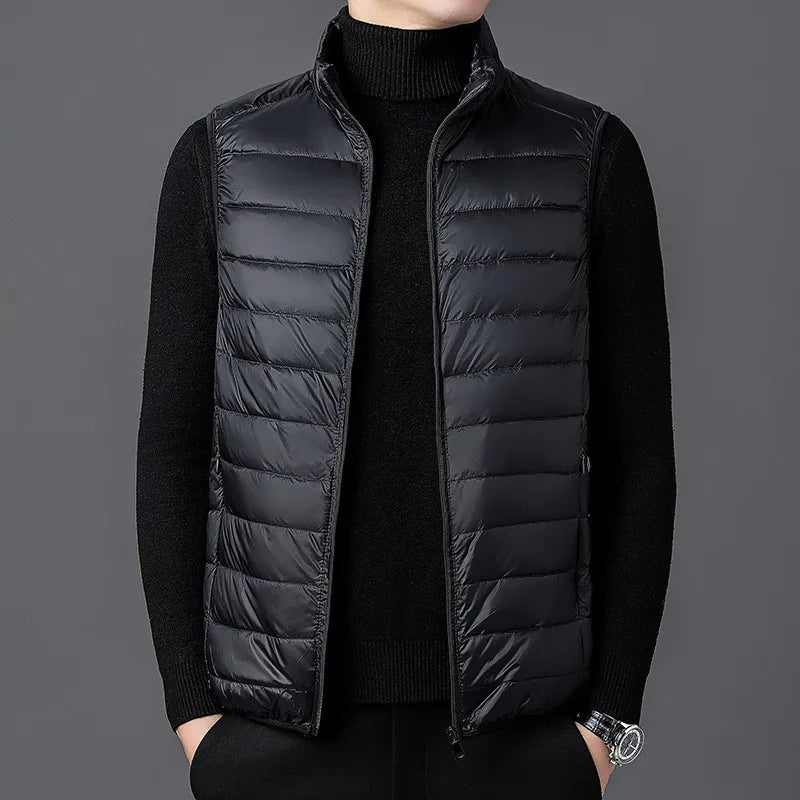 Men's Running Apparel: Warm, Waterproof Sleeveless Vest Jackets / Rungear