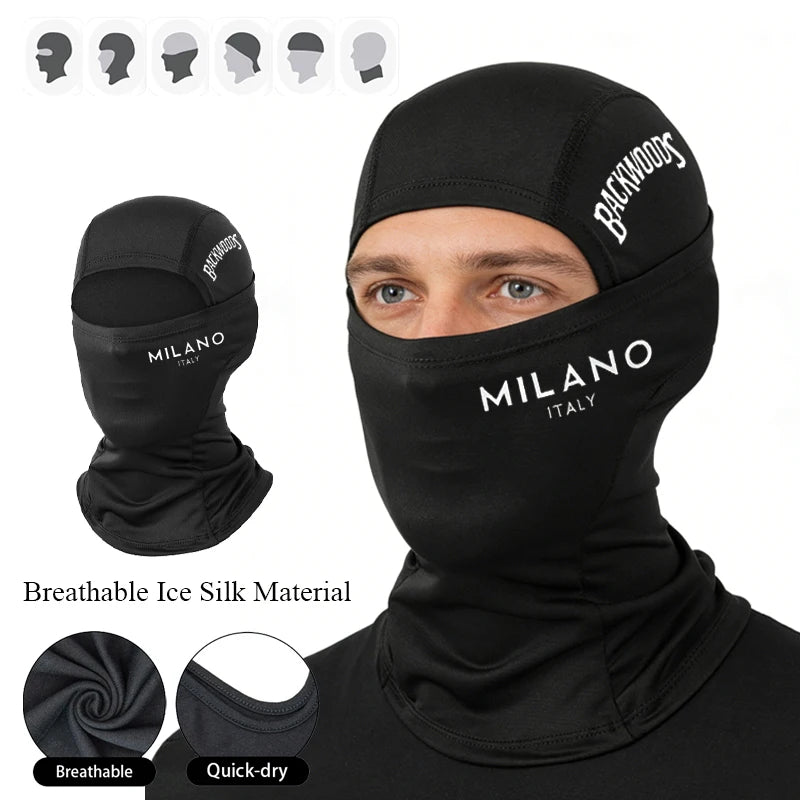 Milano Breathable Ice Silk Balaclava Print Design, Suitable For Outdoor Sports