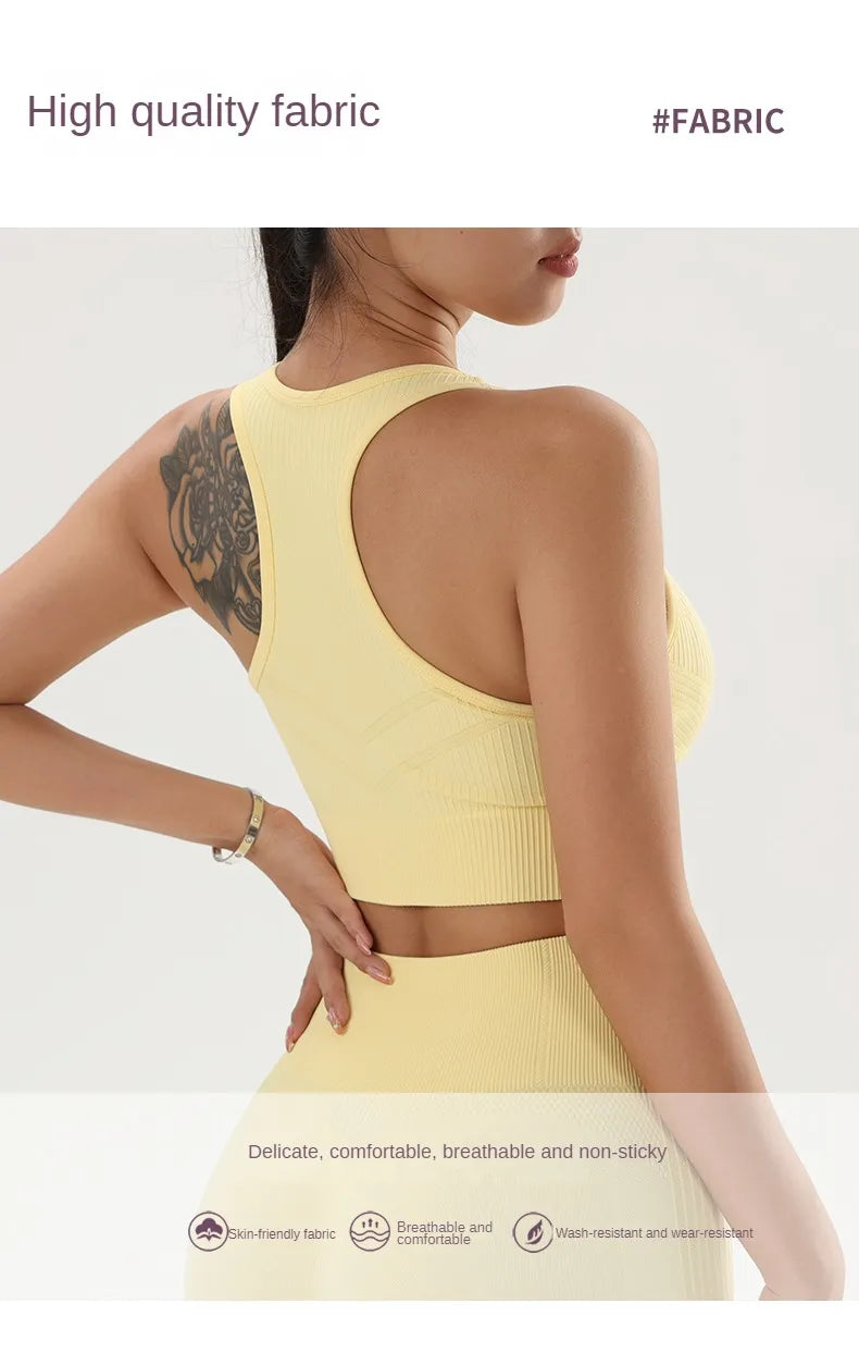 Women's Bra Apparel: Solid Color, Sweat Absorbent, Quick Dry, Fitness Sports Bras  NAQIYAYABEI