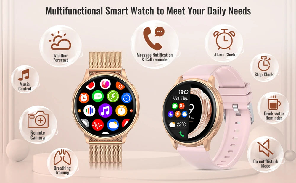 Rungear Tech Accessories: MEVADEN Bluetooth Smart Watch, Custom Dial Fitness Tracker For Android IOS Y22 / Rungear