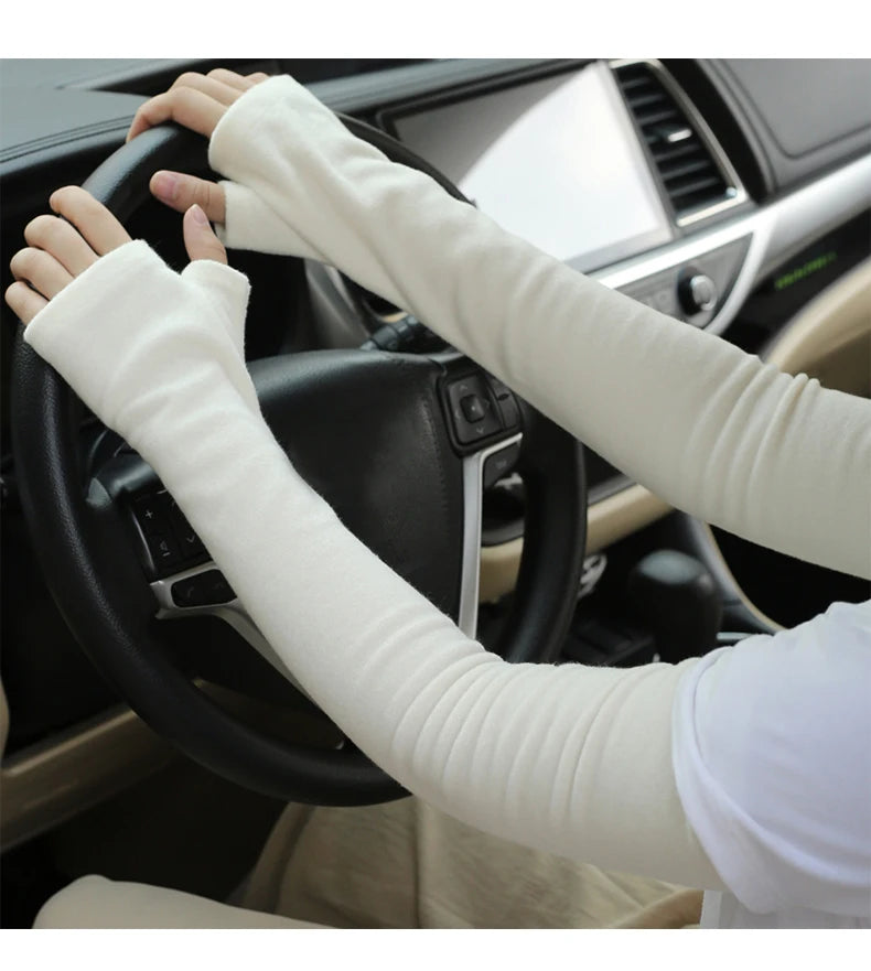 Winter Running Accessories: Unisex, Fingerless Thickened Elbow Guard Winter Arm Sleeves / Rungear