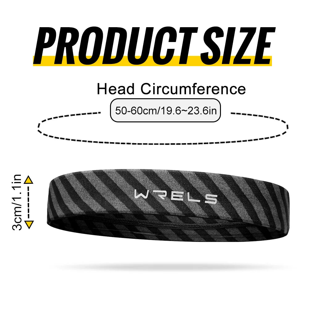 Running Gear Accessories: WRELS Non-Slip, Quick Dry, Moisture Wicking, Elastic Sports Headbands for Workout, Running / Rungear