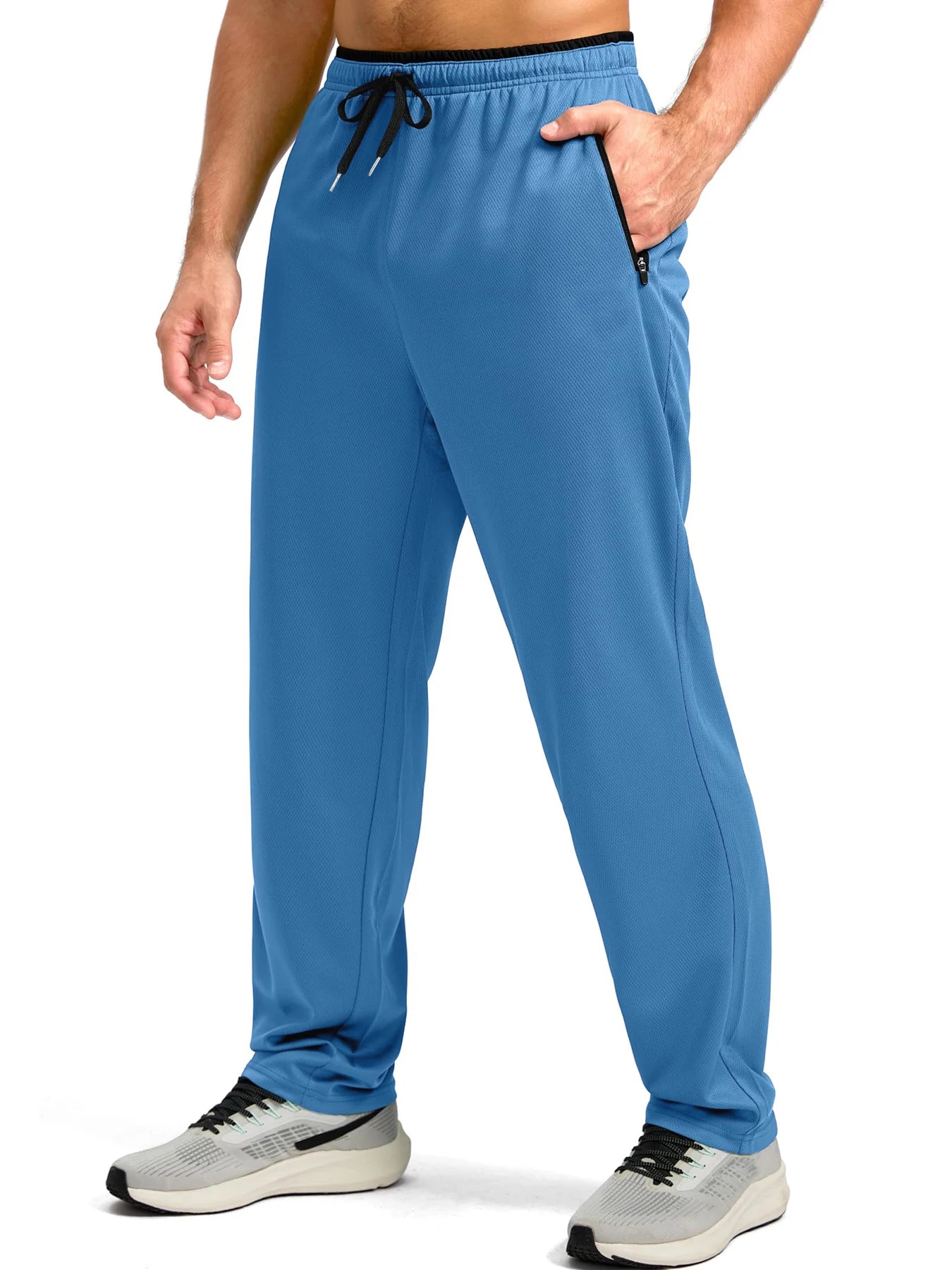 Men's Quick Dry Apparel: Breathable, Lightweight Activewear Pants with Elastic Waist And Zipper Pockets / Rungear