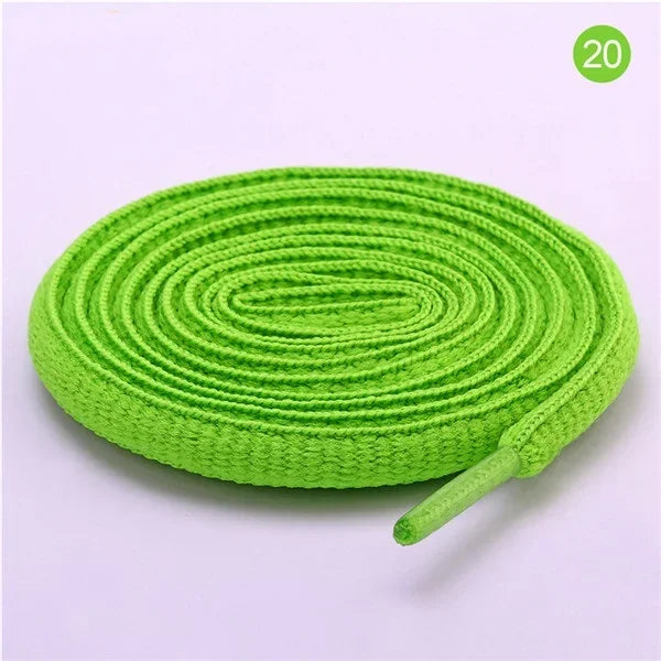 Sports Shoe Accessories: 1 Pair Adults Classic Oval, Half Round Athletic Shoelaces / Rungear