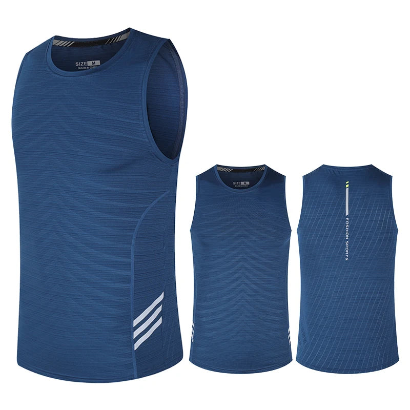 Men's Running Apparel: Marathon Fitness Wear, Undershirt Layer Ice Vest Sports Singlet / Rungear