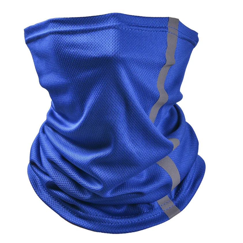 Reflective Running Gear: Neon Safety, UV Protection, Wind Protection Neck Gaiter / Rungear