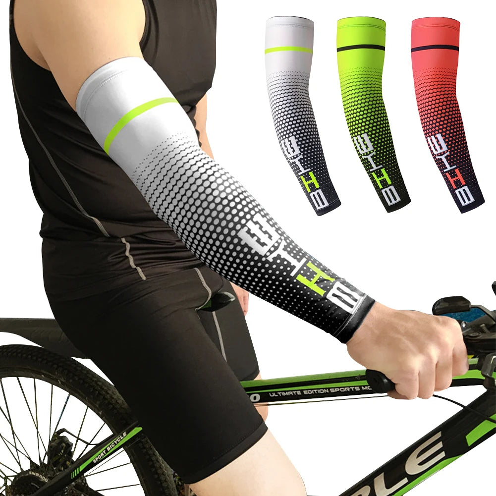 Run Gear Accessories: 1PC Breathable, Quick Dry, UV Protection, Running Arm Sleeves, Arm Warmer Armguards Fitness Arm Warmers / Rungear