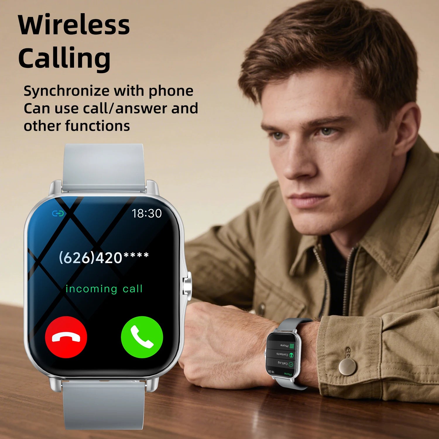 Rungear Tech Accessories: 2025 Unisex New Wireless Smartwatch With 1.83‘‘HD Screen, Call, Sports Fitness Tracker / Rungear