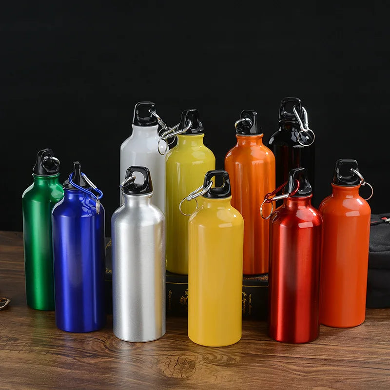 Portable Alloy Water Bottle 500ml Hiking Walking Running and Everyday Use