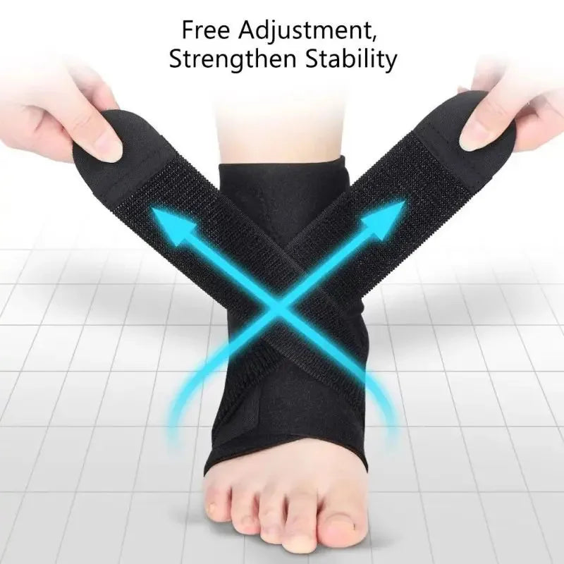 Adjustable Ankle Brace Breathable & Comfortable Elastic Ankle Support Sleeve For Tendon Support