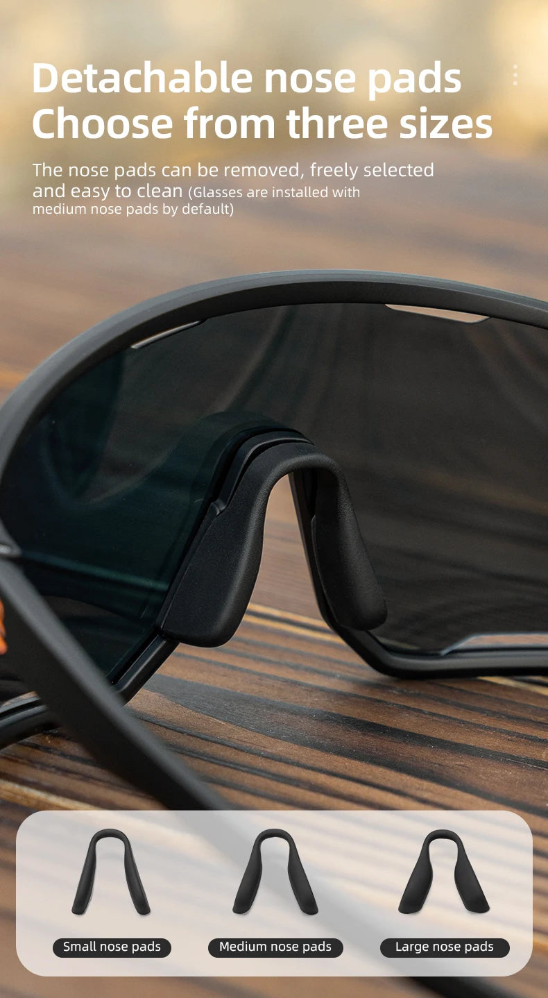 Sunglasses Running Gear: ROCKBROS Polarized Sunglasses, Outdoor UV400 Protection, Sports Eyewear for Outdoor Sports / Rungear