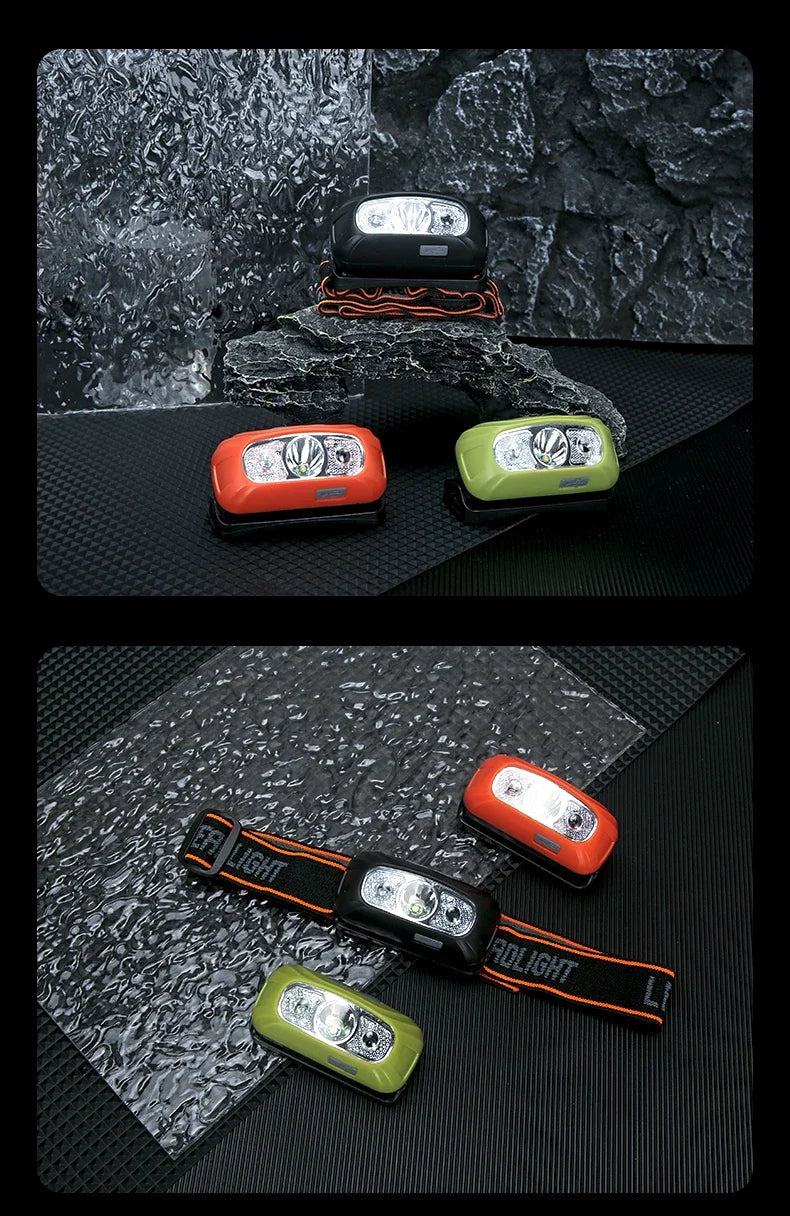 Running Equipment NZ: Mini USB Rechargeable Powerful Sensor Headlamp COB LED Head Light Torch Front Lantern / Rungear