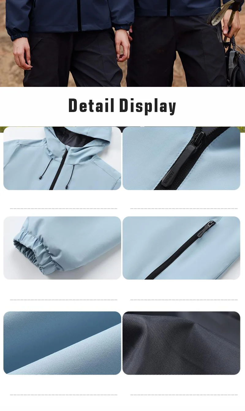Running Winter Apparel: Unisex Waterproof, Hooded, Double Fabric Windbreaker Jacket / Rungear