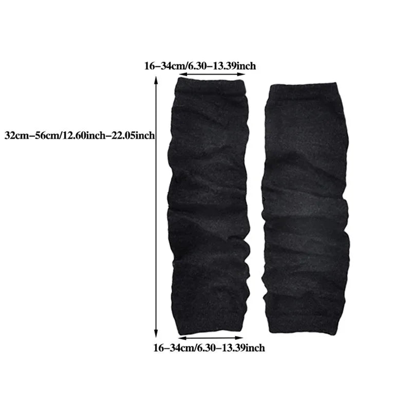 Running Winter Accessories: Unisex, Long, Warm, Half-Finger, Stretchy Mitten Gloves for Outdoor Sports / Rungear