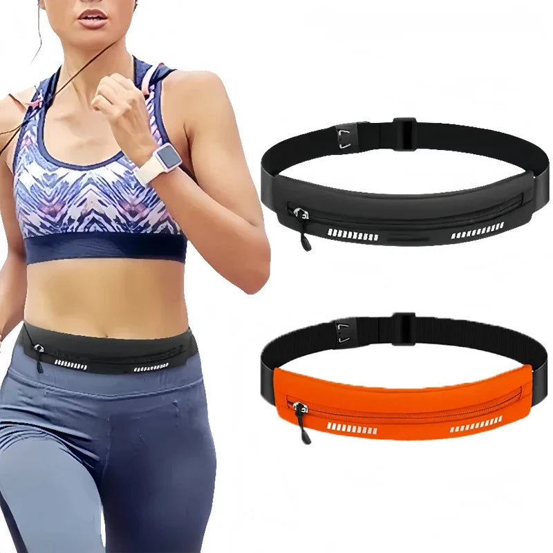 Running Belt Accessories: Waterproof, Adjustable, Reflective Running Waist Belt Pouch for Jogging, Hiking, Travel / Rungear