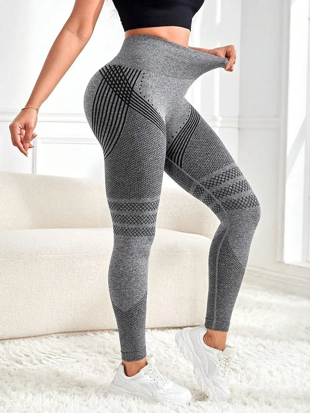 Women's Seemless Slimming High Waisted Compression Fitness Sport Legging Pants