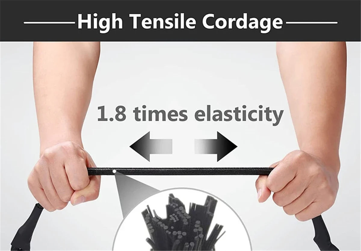 Trail Gear Accessories: Heavy Duty Bungee Cord, Elastic Tie Strap String Carabiner Hooks / Rungear