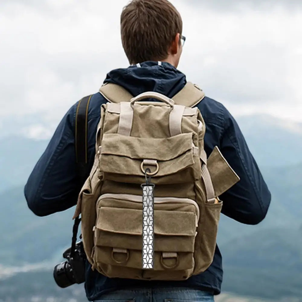 Trail Reflective Gear: Reflective Safety Keychain For Backpack / Rungear