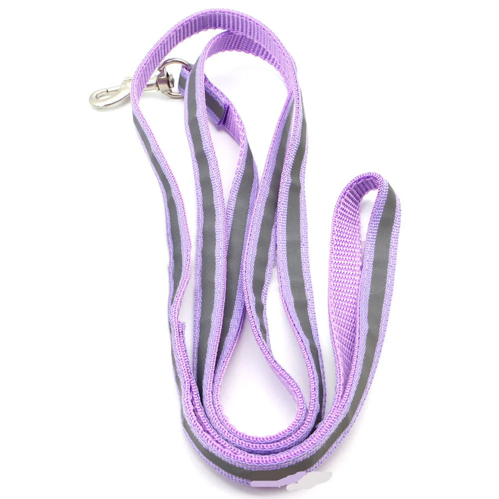 Reflective Durable Dog Leash 1.2M for Puppy Training For Dog Attachment For Collar Harness
