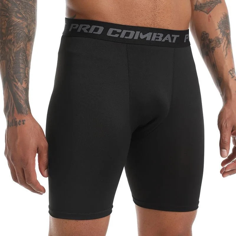 Men's Running Apparel: Black Quick-Drying Sweatpants Moisture Absorption And Breathable Sports Shorts / Rungear