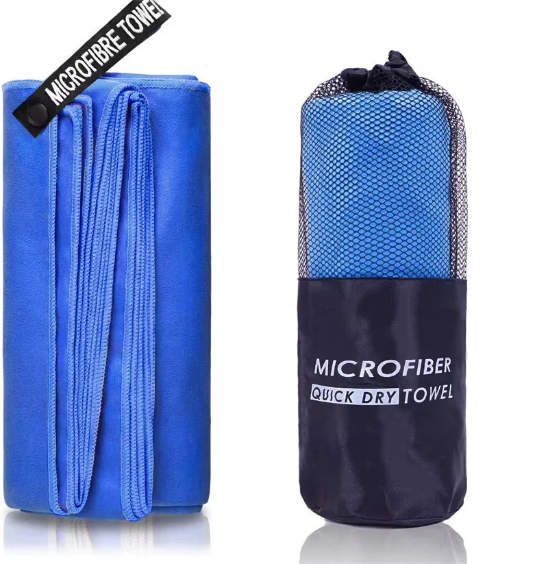 Microfibre Gym Towel Silver ION OdourFree Fast Drying Workout Gear