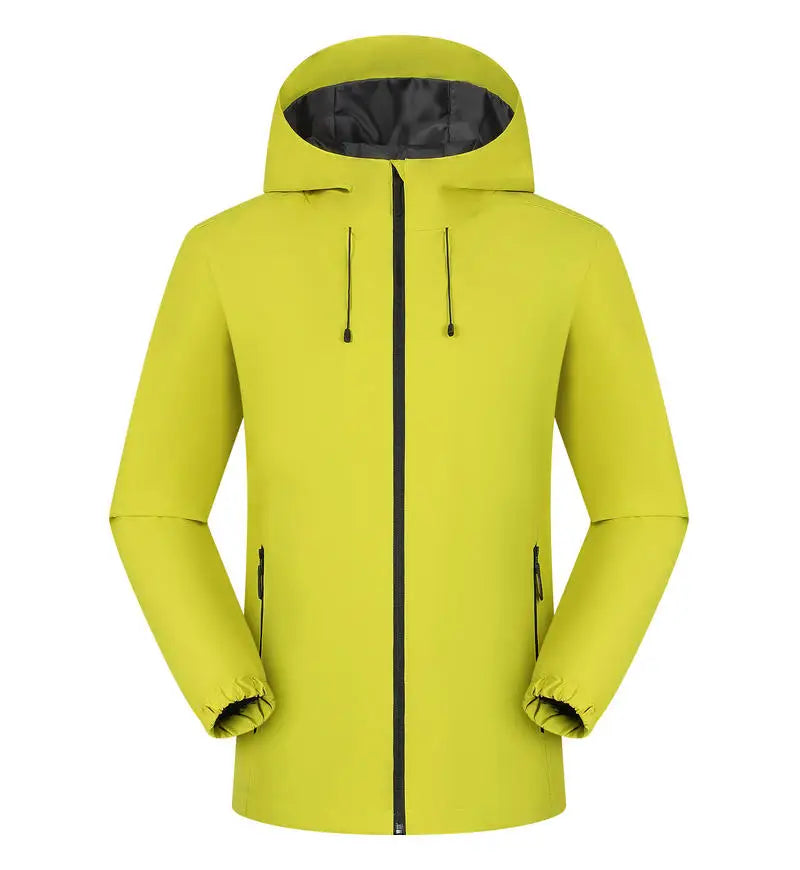 Running Winter Apparel: Unisex Waterproof, Hooded, Double Fabric Windbreaker Jacket / Rungear