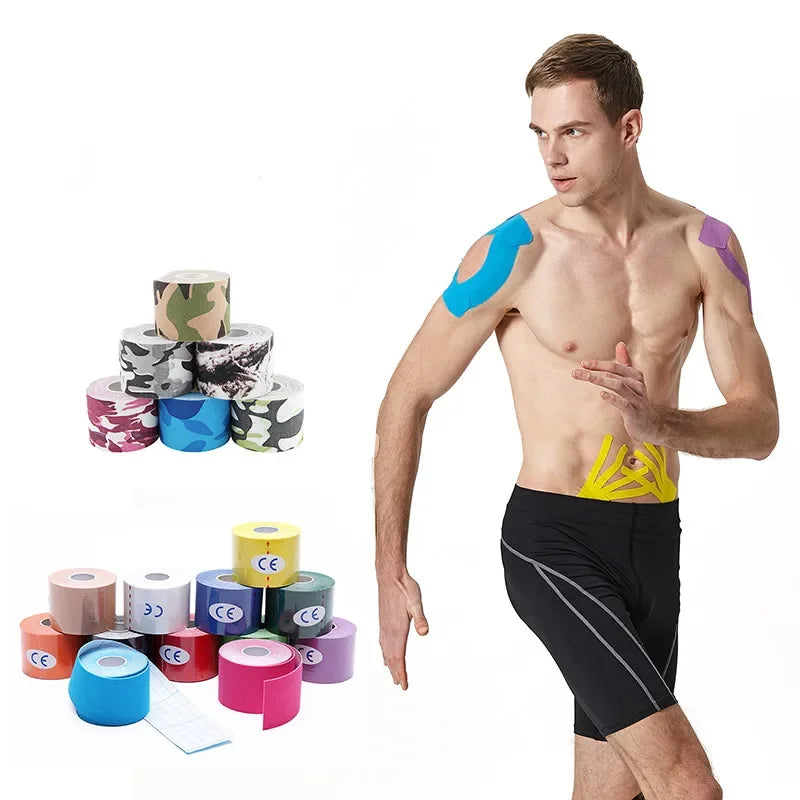 Running Recovery Accessories: Acc2.5cm*5m Self Adherent, Waterproof Sports Kinesiology Recovery Tape / Rungear