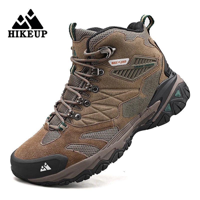 Men's Hiking Shoes: Winter Resistant, Suede, High-Top Hiking Boots / Rungear