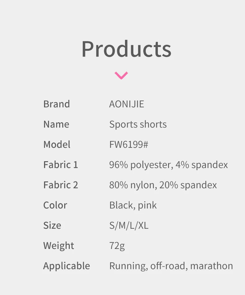 AONIJIE FW6199 Women's Running Shorts with Pockets Lightweight Quick Dry Sports Shorts Gym Workout Athletic Shorts for Women